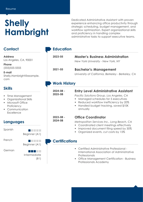 sample resume example