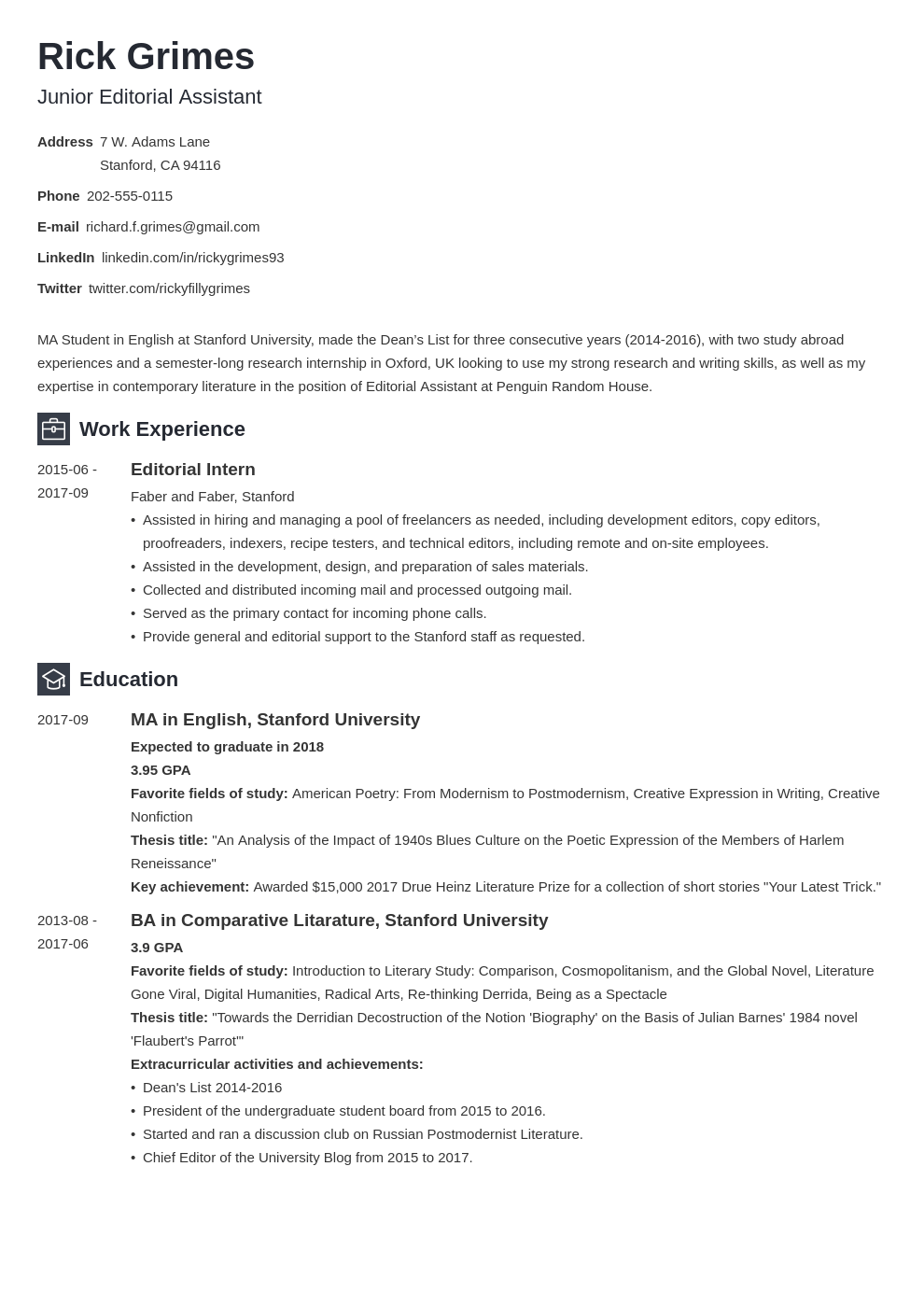 entry level resume example template newcast