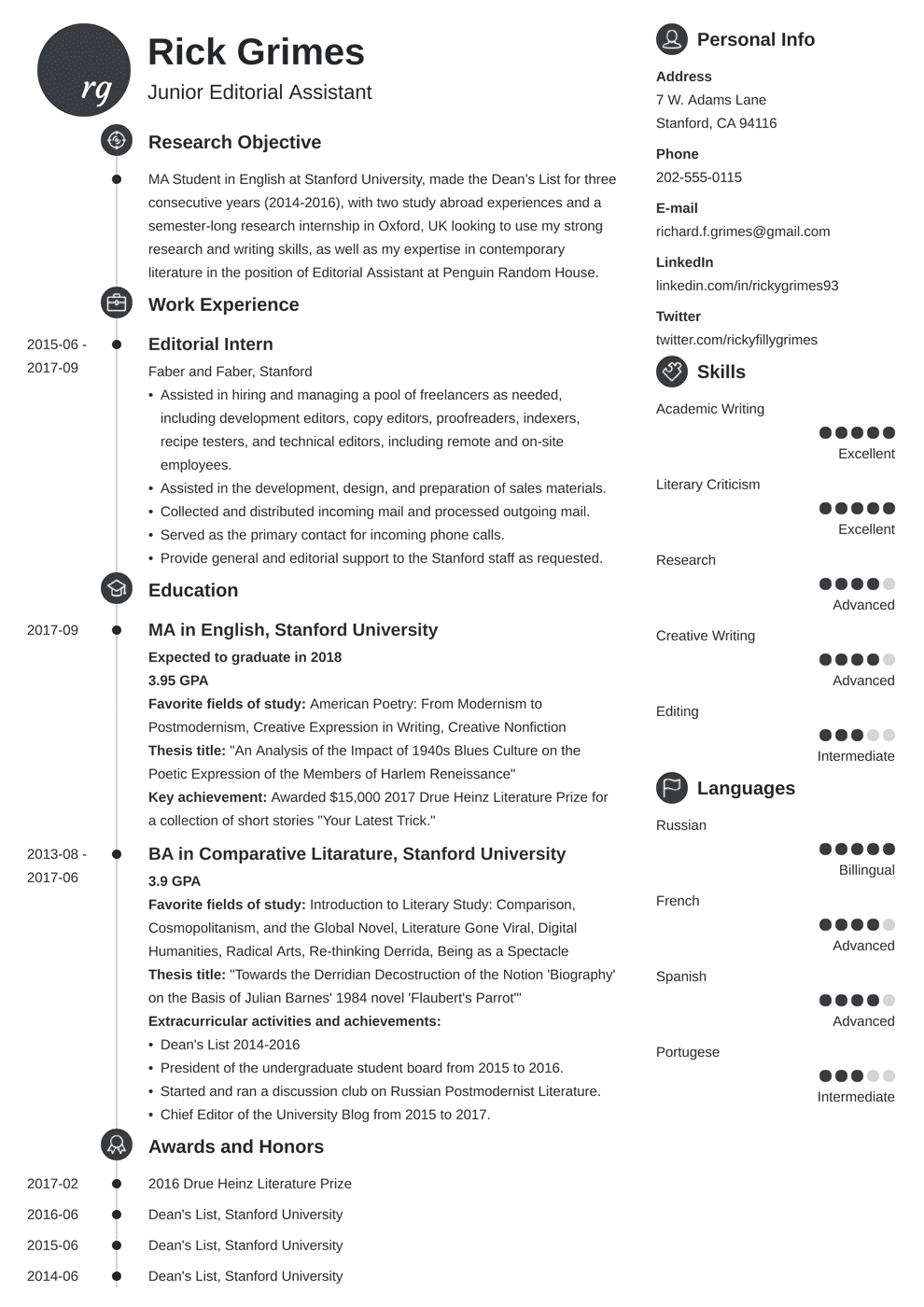 entry level it resume template