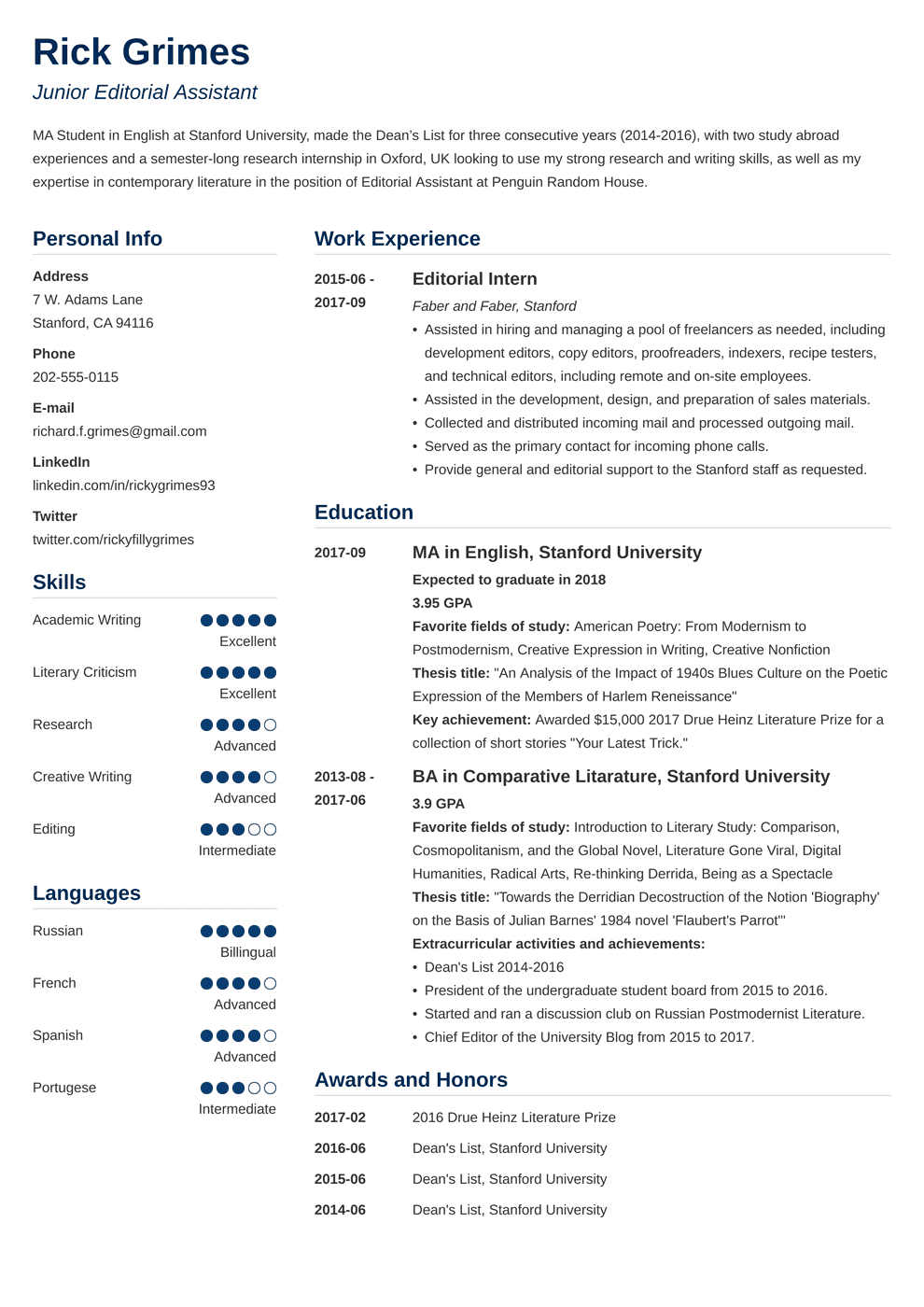 Entry Level It Resume from cdn-images.zety.com