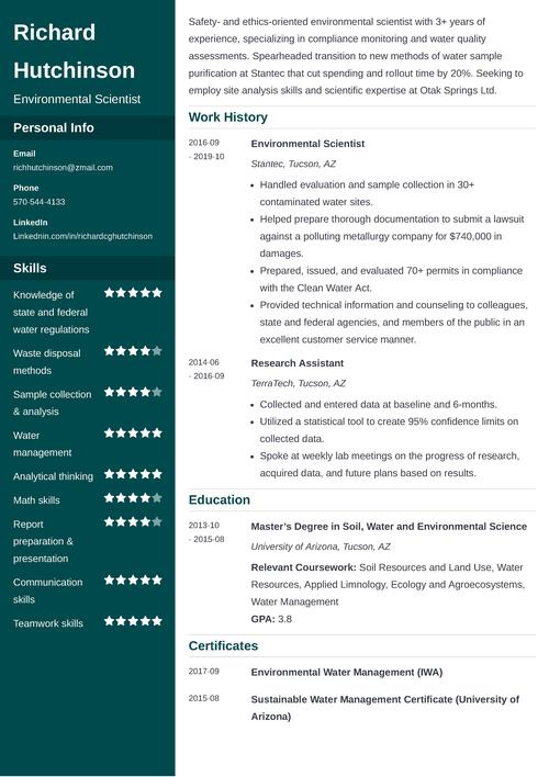 Scientist Cv Examples