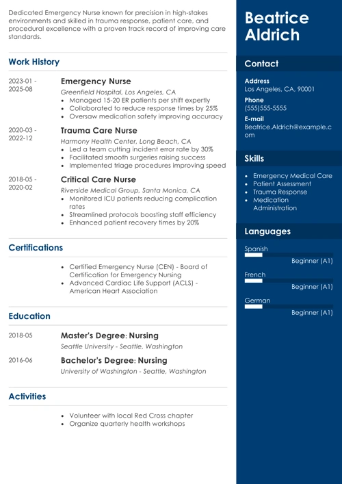 sample resume example