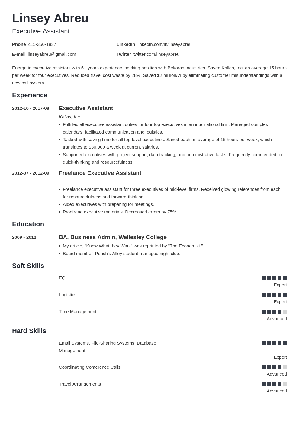 executive assistant resume examples template nanica