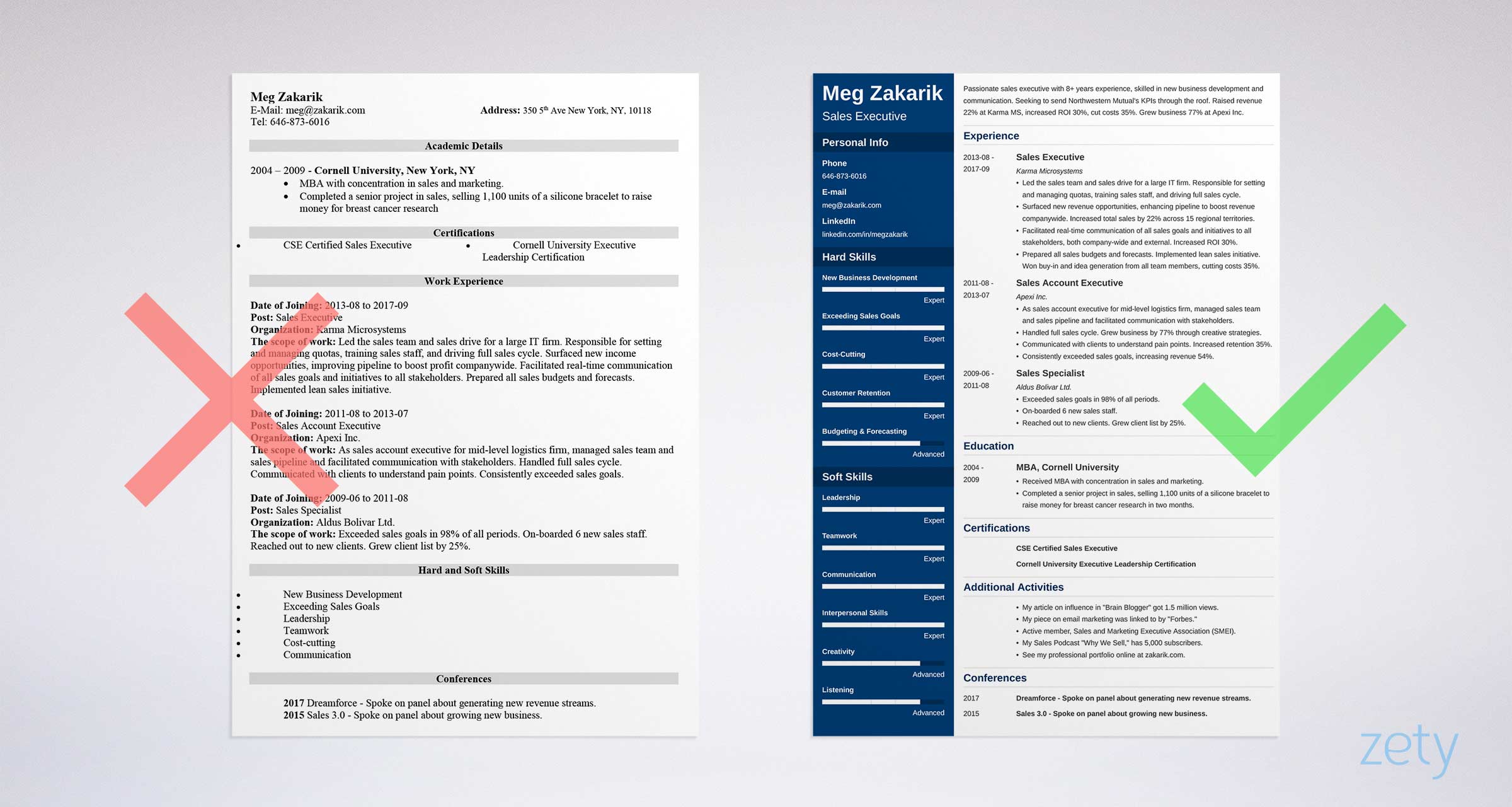 executive resume template word free download