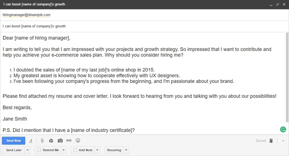 how-to-email-a-resume-to-get-a-job-examples