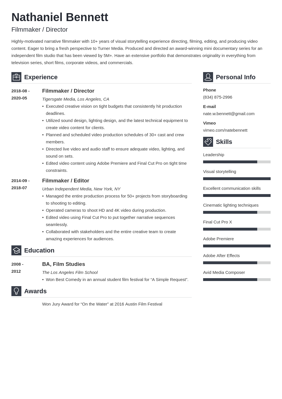 film director resume template free download