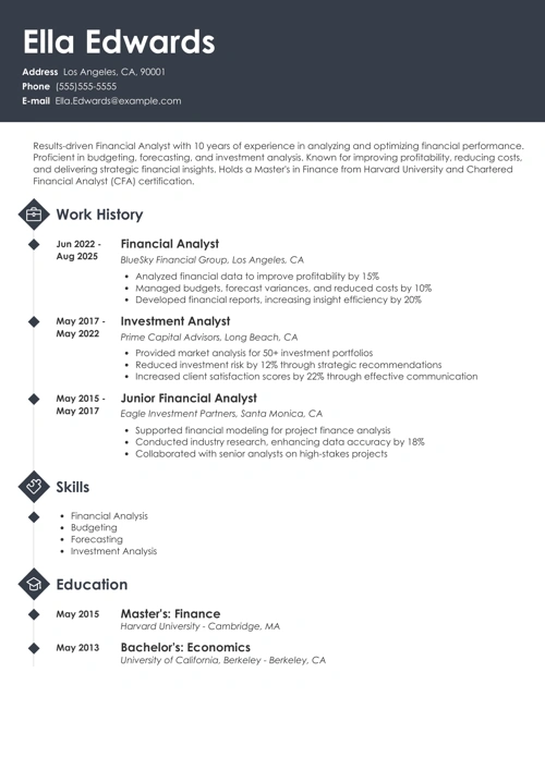 sample resume example