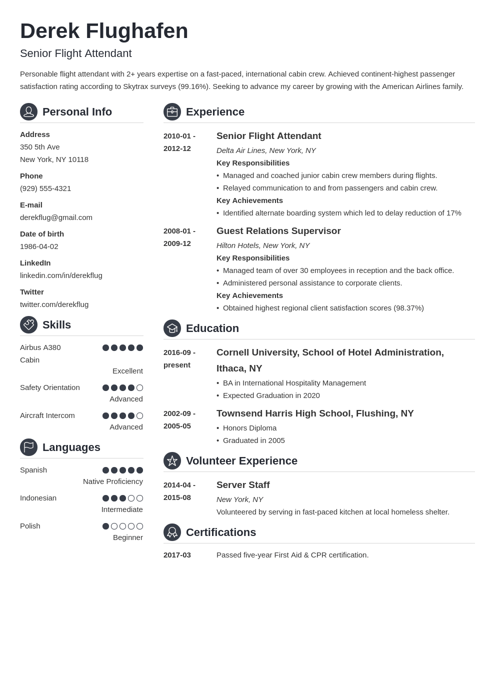 Cover Letter Flight Attendant No Experience from cdn-images.zety.com
