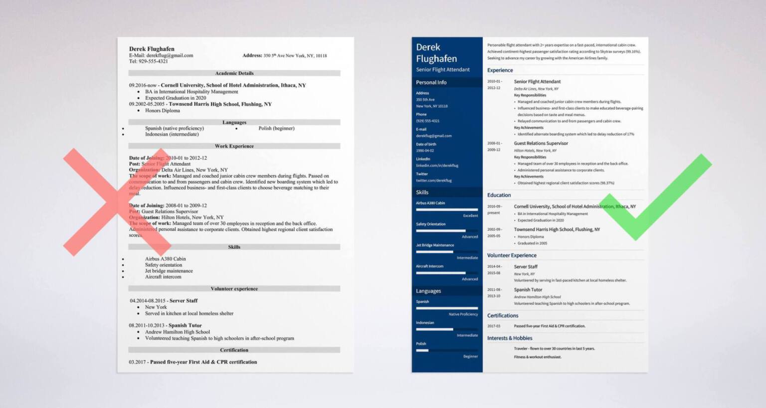 bus attendant cv sample