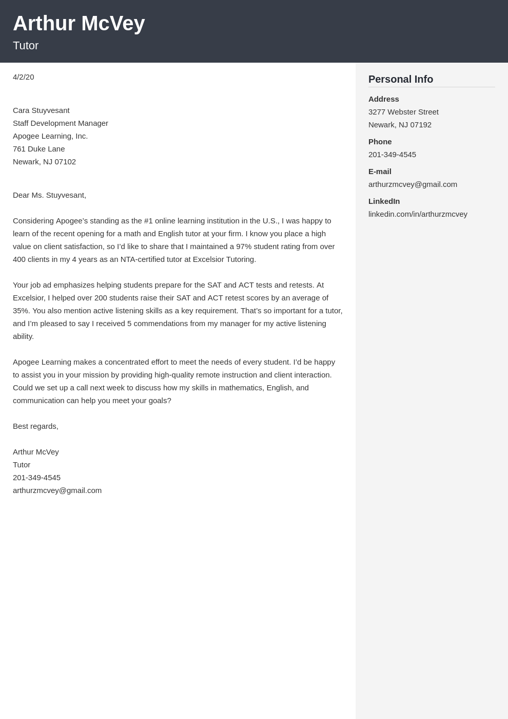 How To Write A Formal Cover Letter Examples Format Guide