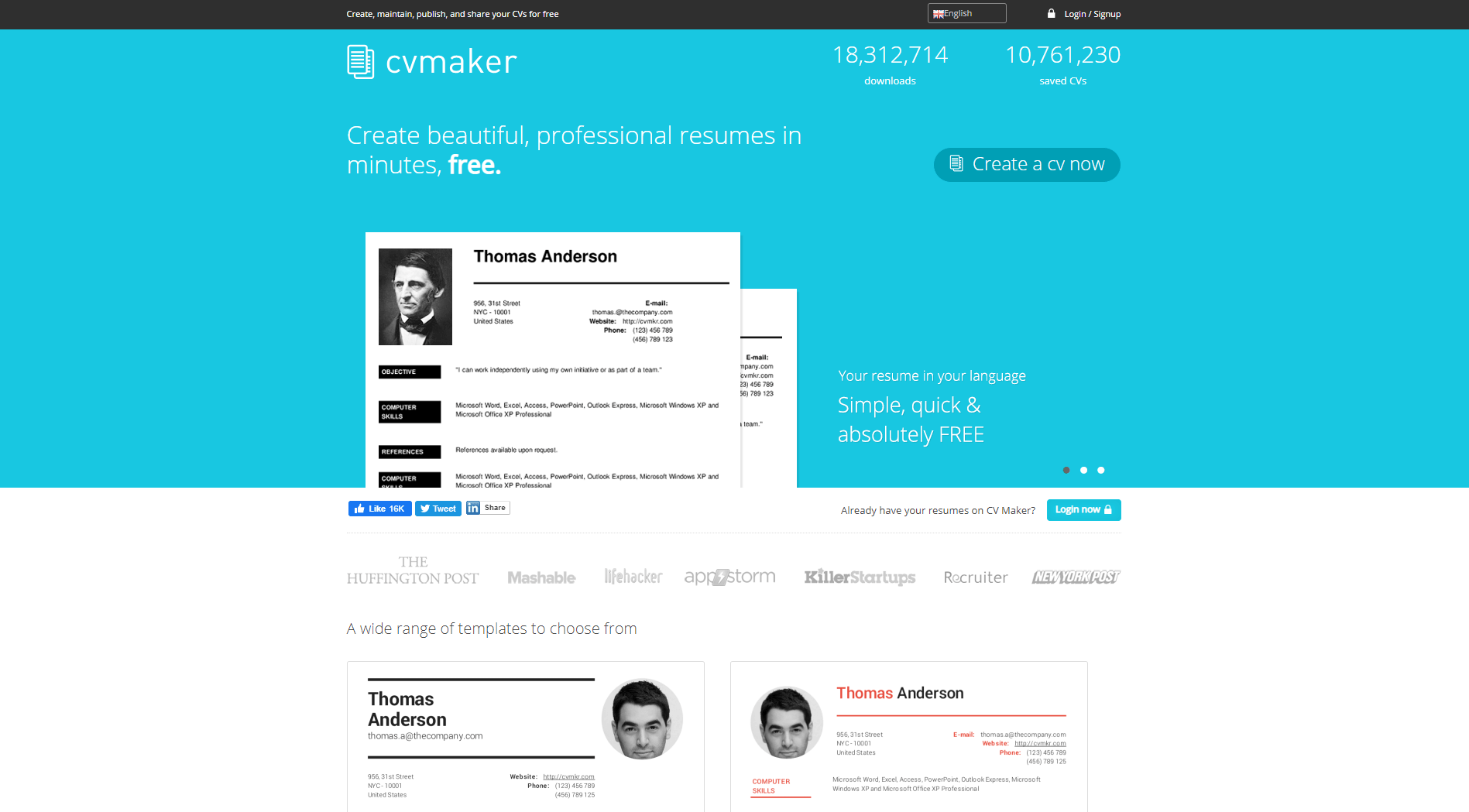 cv maker uk