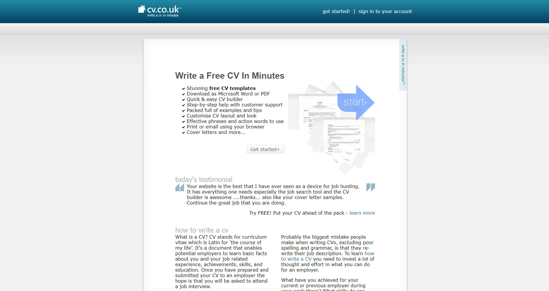 free cv maker and download