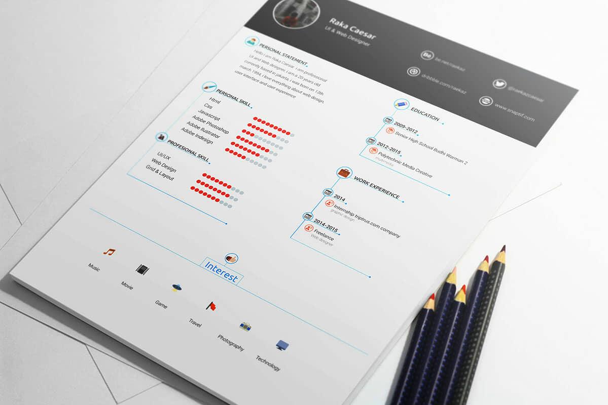 infographic resume template for free