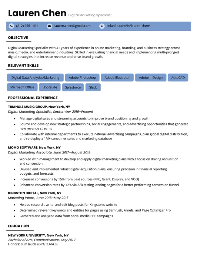 free resume templates