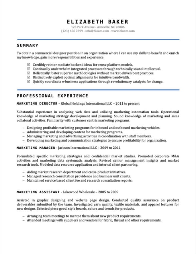 free resume templates