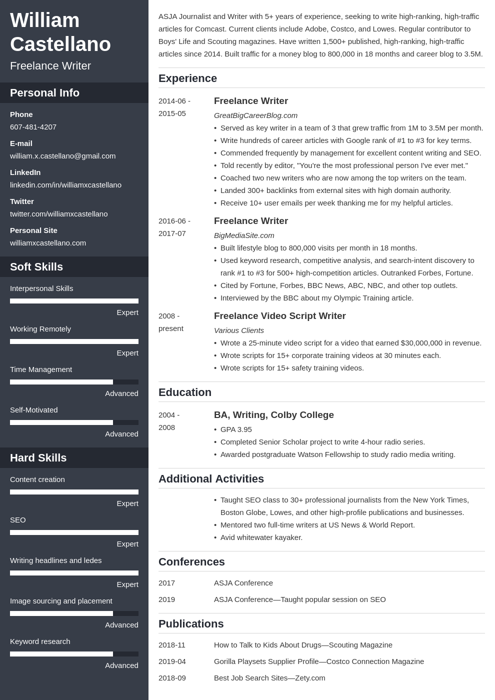 How to Write a Freelancing Resume (Examples & Guide)