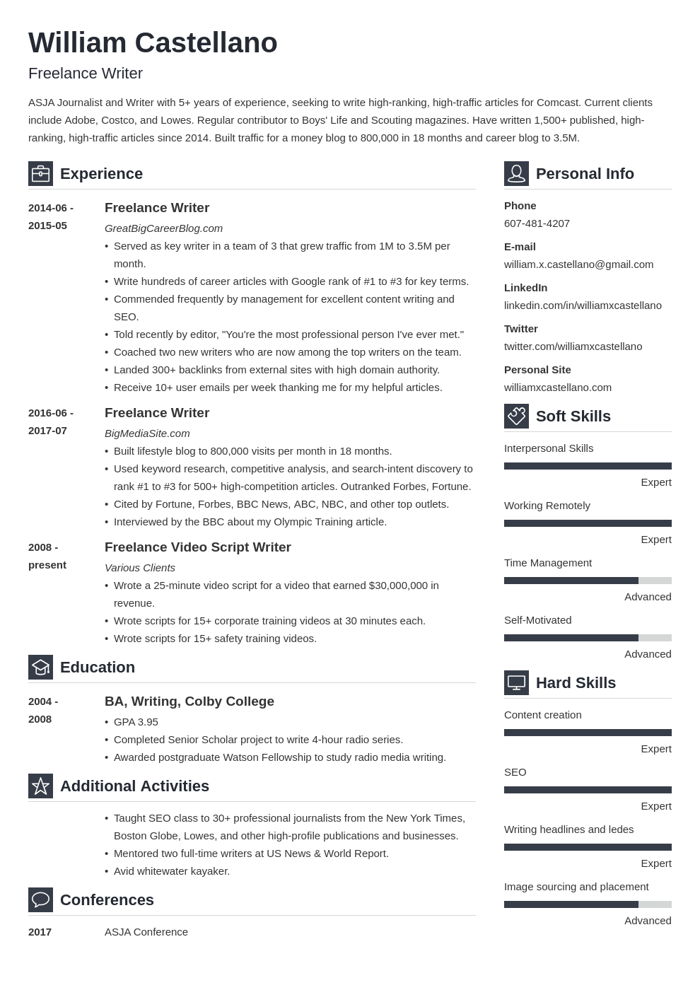 How to Write a Freelancing Resume (Examples & Guide)