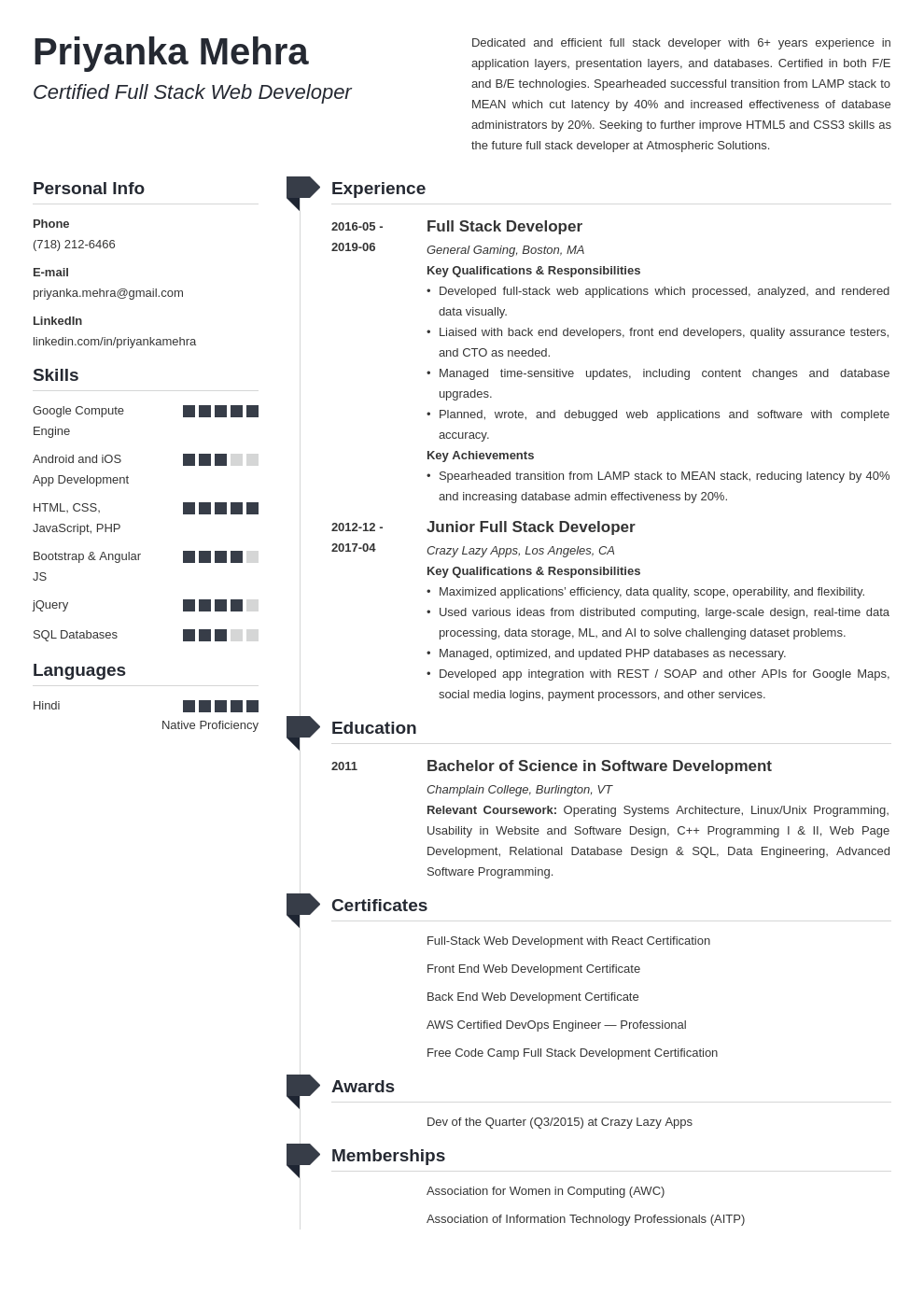 full stack developer resume example template muse