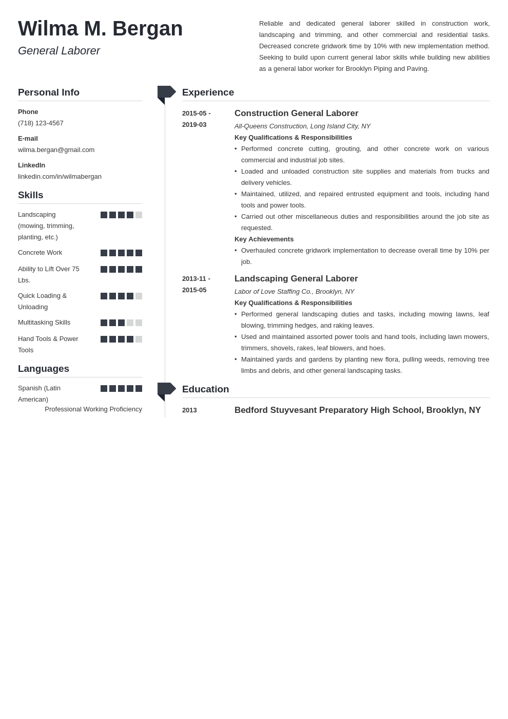 General Labor Resume Template Word from cdn-images.zety.com