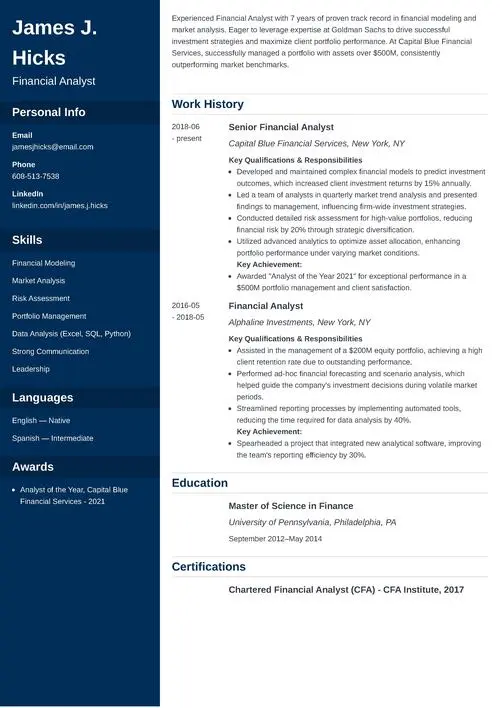 goldman sachs resume template