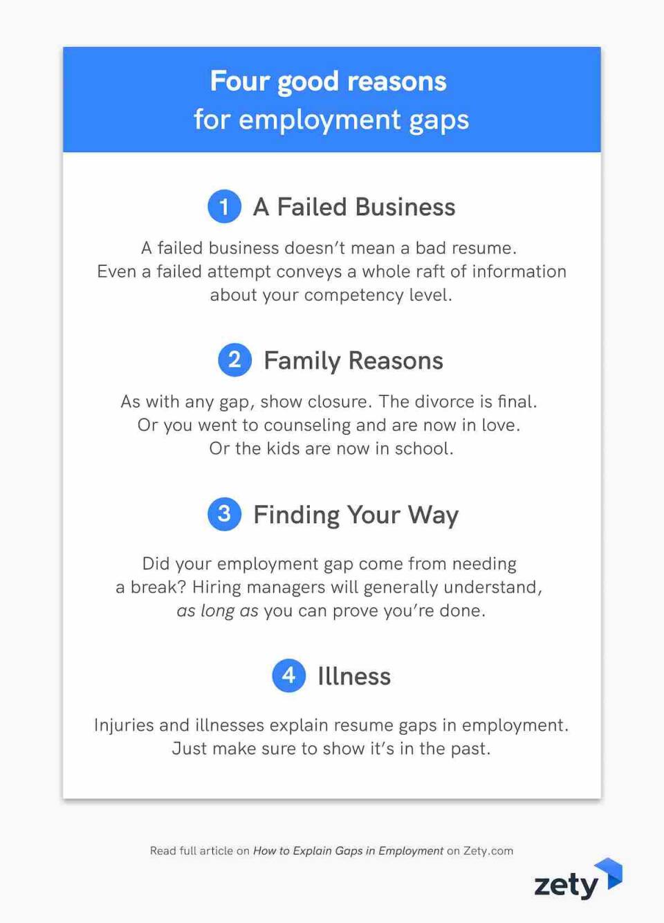 good reasons for employment gaps