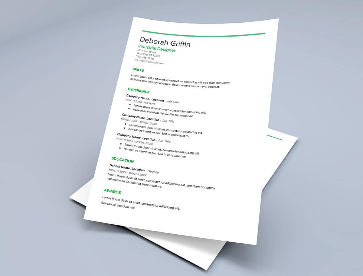 creative resume templates for google docs