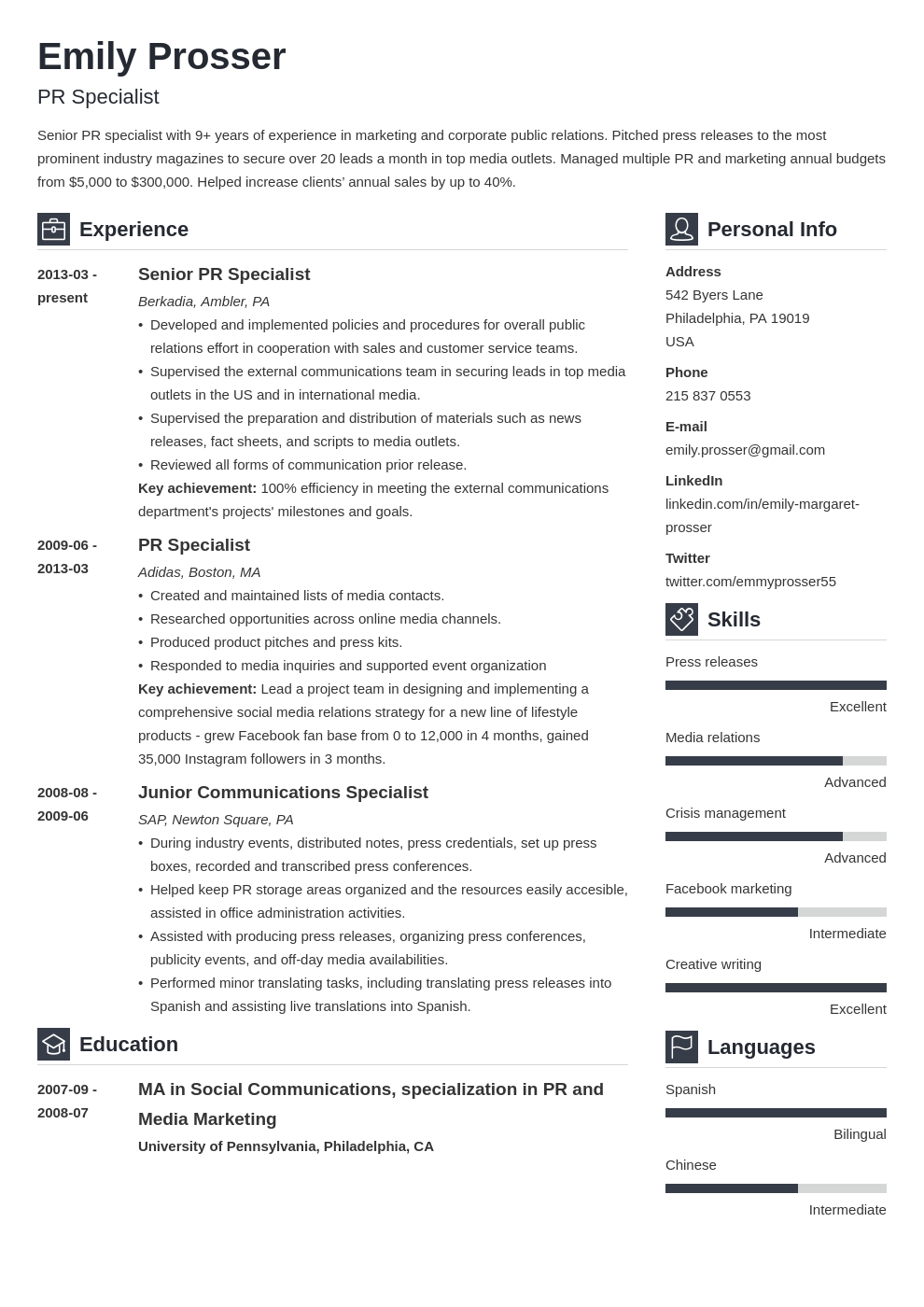 google docs resume template usa