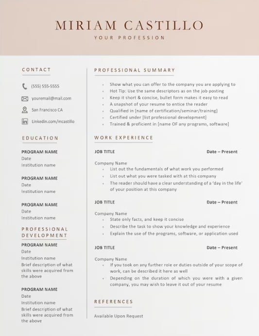 resume template ResuStudio