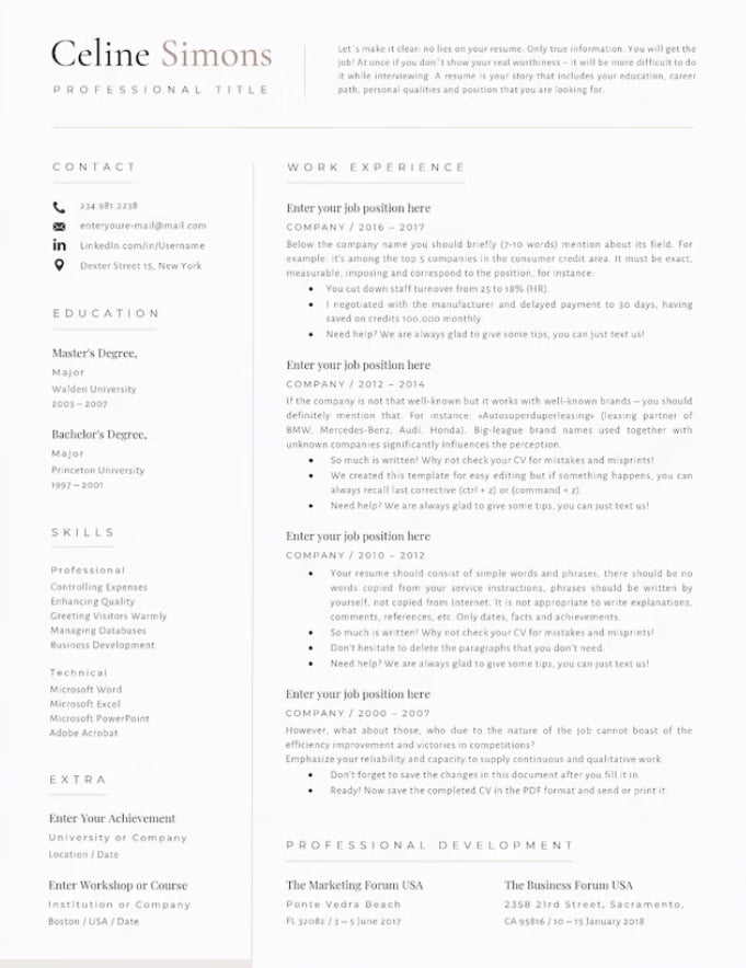 resume template WinkyWin