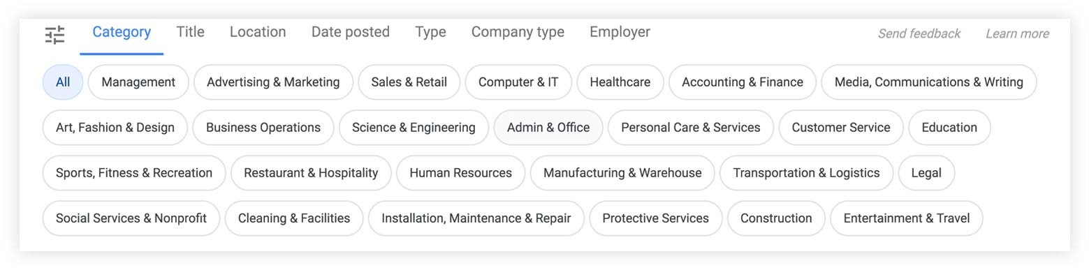 google for jobs tags