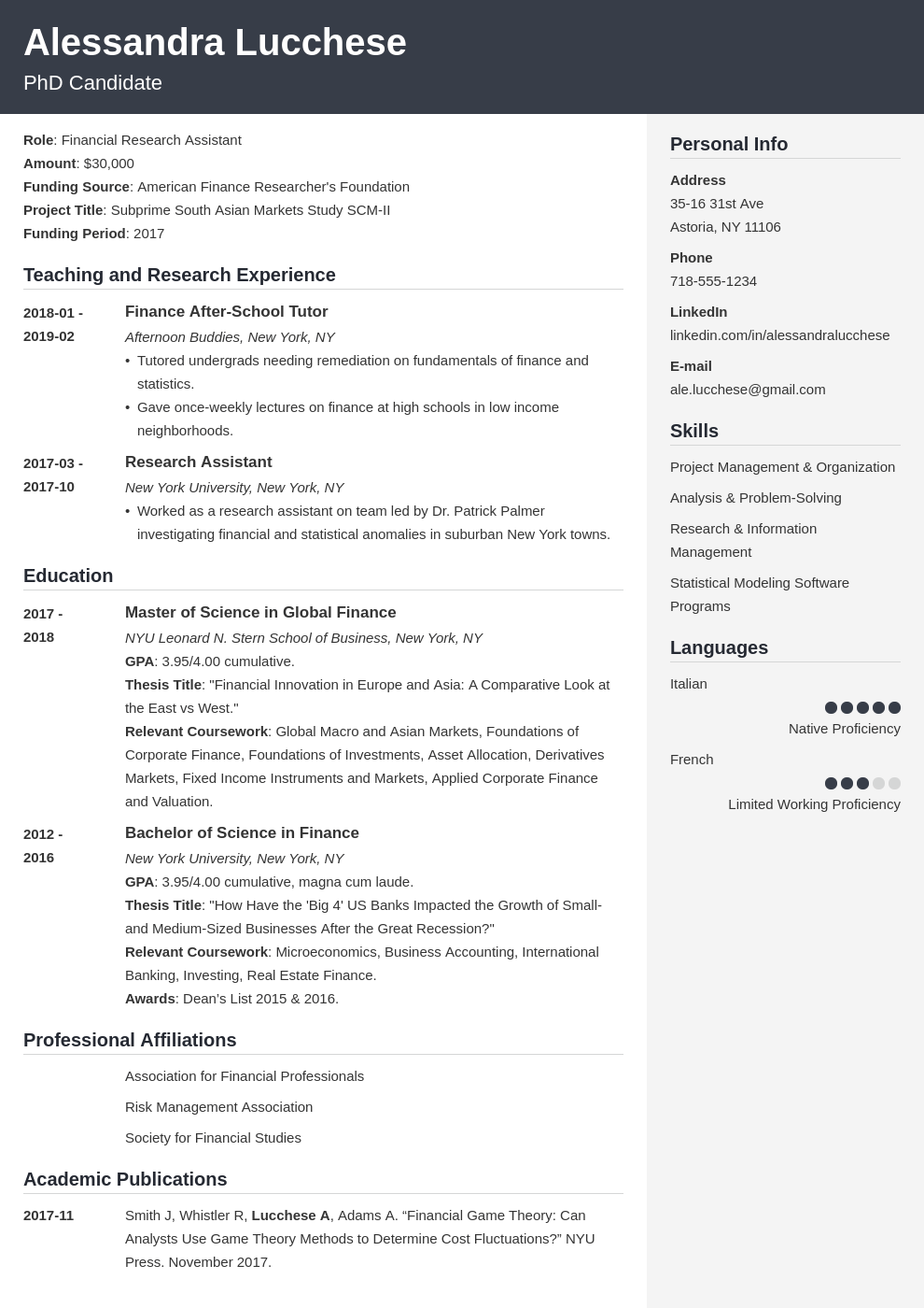 graduate school resume example template cubic