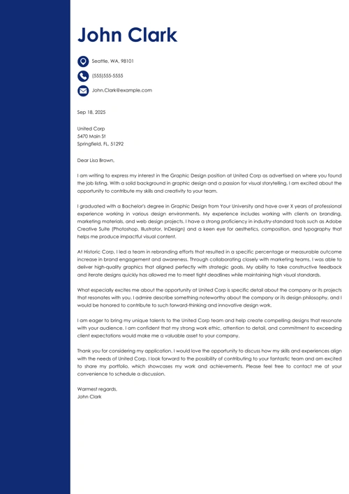 sample cover letter example
