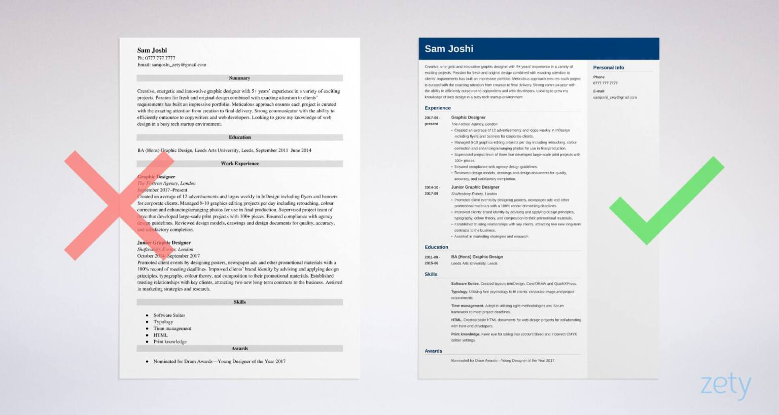 graphic designer cv templates