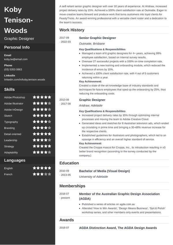 Graphic Designer Resume: Creative Samples and Template Ideas