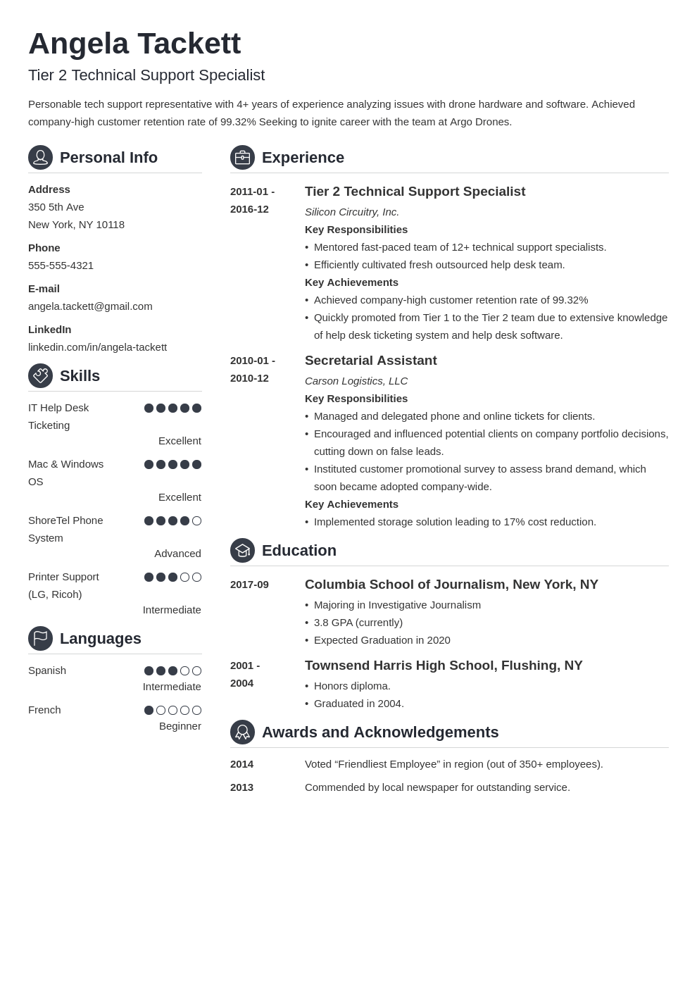 help desk resume example template crisp