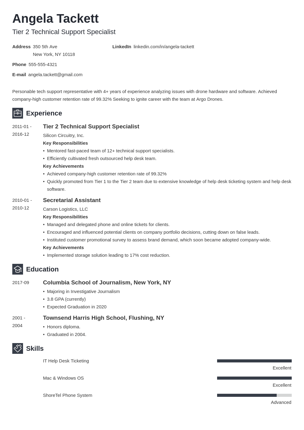 help desk resume example template newcast