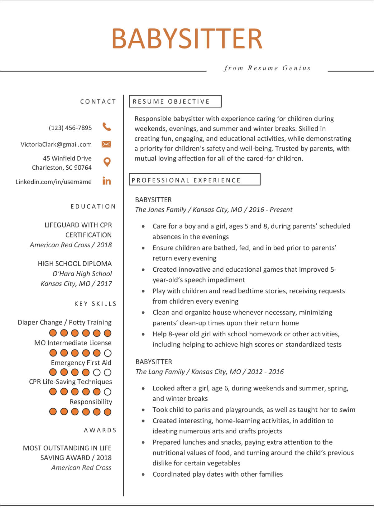 simple high school resume template free download