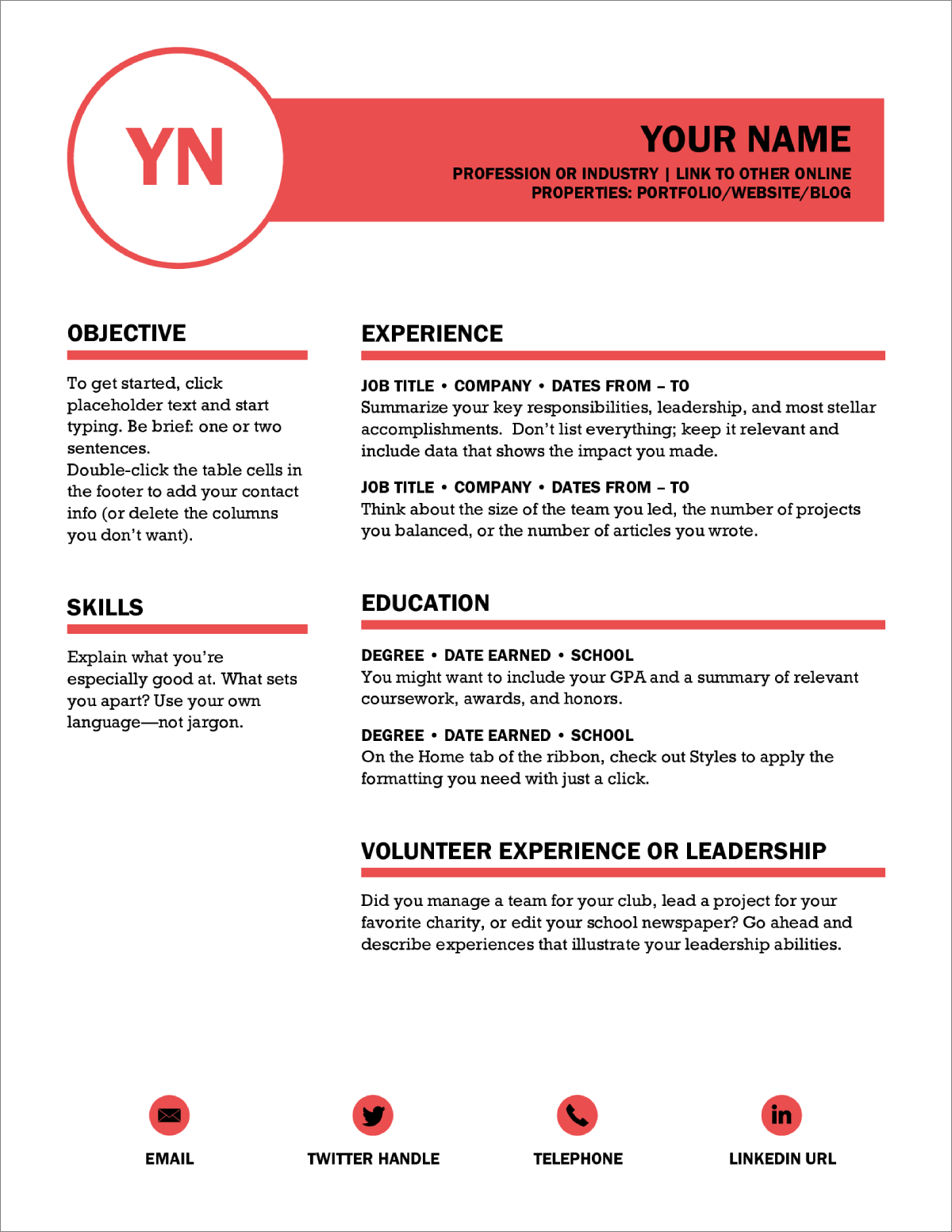 free resume templates high school google docs