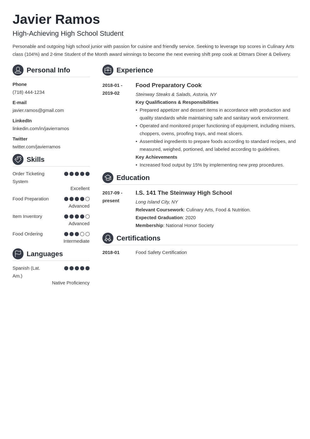 high school student resume example template crisp