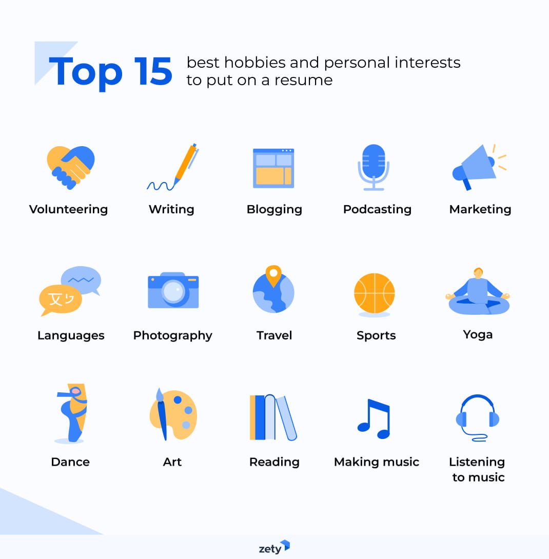 Best hobbies and interests to put on a resume