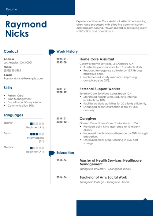 sample resume example