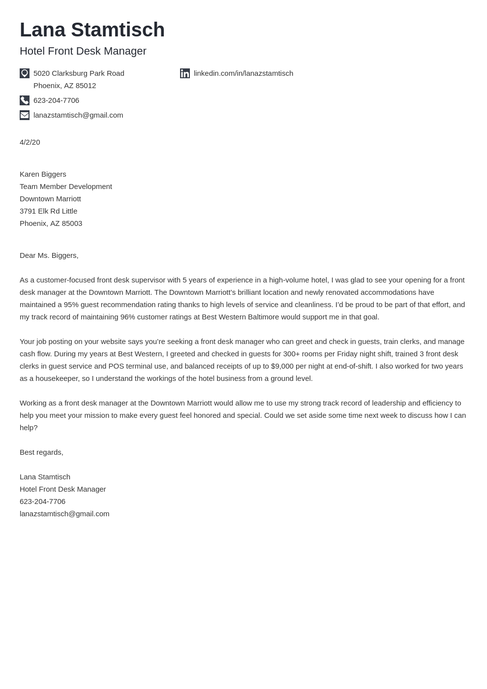 Hospitality Cover Letter Examples Hot Sex Picture
