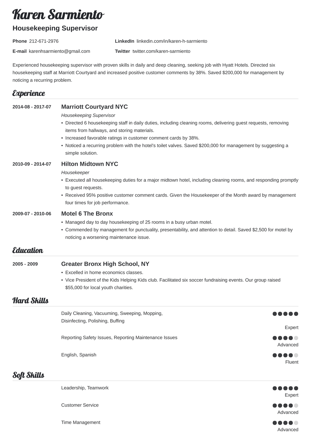 Housekeeping Supervisor Job Description Nursing Home Free Documents