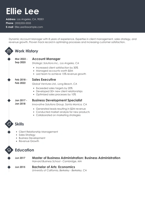 sample resume example