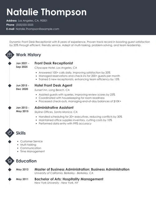 sample resume example