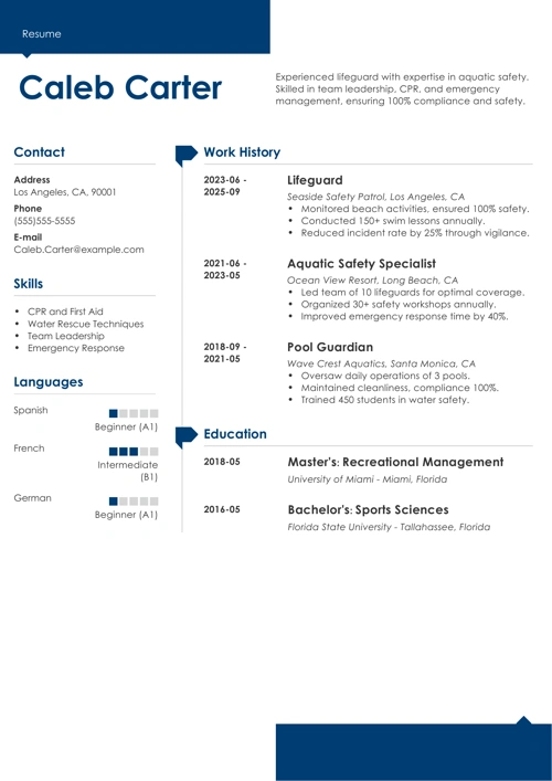 sample resume example