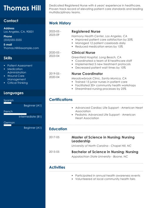 sample resume example