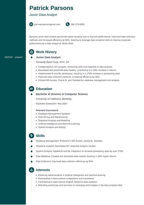 Matching resume and cover letter