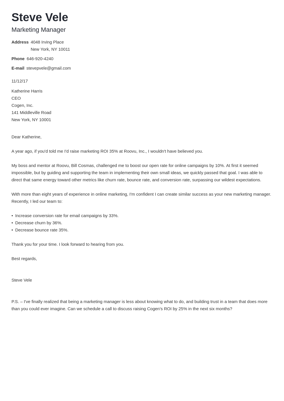 cover letter closing paragraph examples