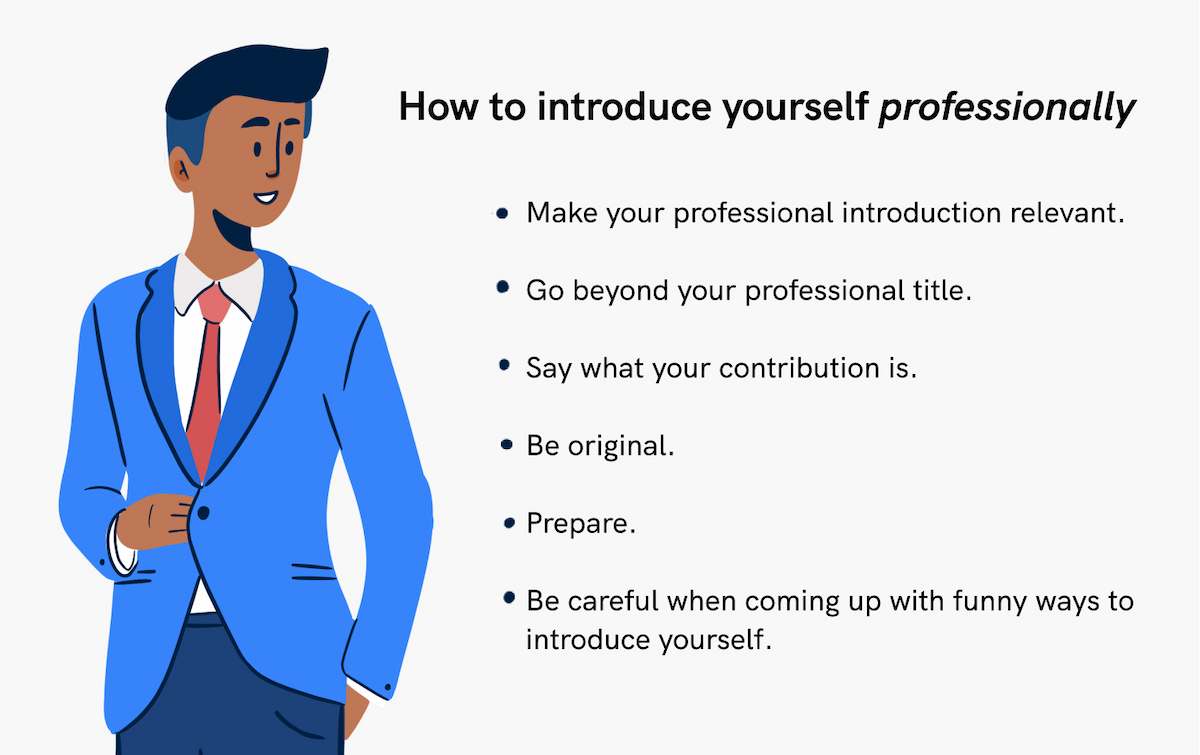 assist you to introduce yourself to